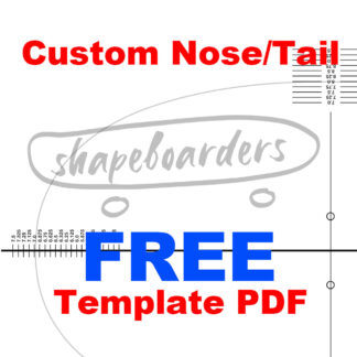 Custom Skateboard Nose/Tail Template